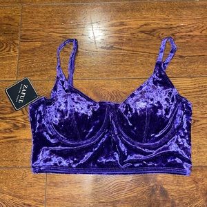 Velvet Purple Bralette